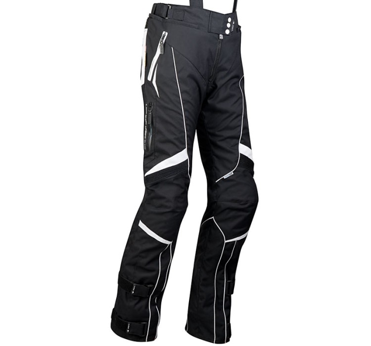 EVELIN BLACK textile biker pants for ladies