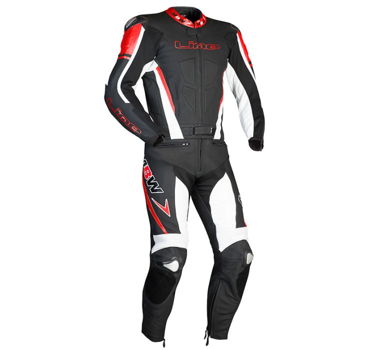 T3 EVOLUTION RED 2pcs leather suit for men