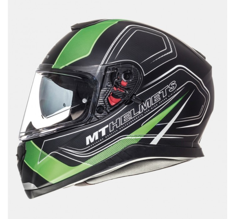 MT THUNDER 3SV TRACE Matt Black/Green