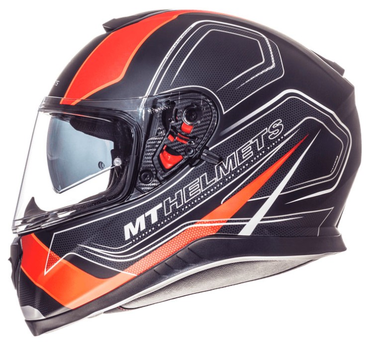 MT THUNDER 3SV TRACE Matt Black/Fluor Orange