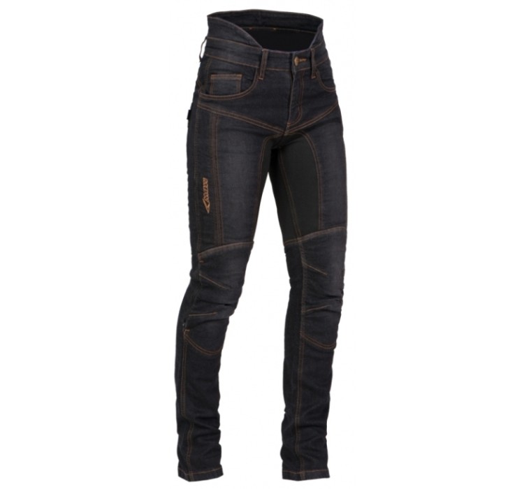 REBEKA BLACK biker jeans for ladies
