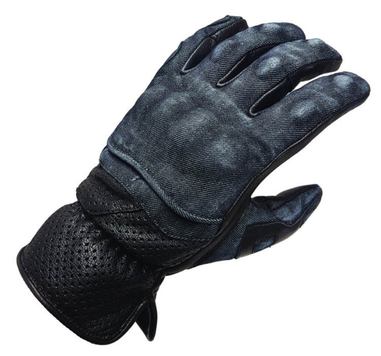 DENIM GLOVES kožené pánské moto rukavice