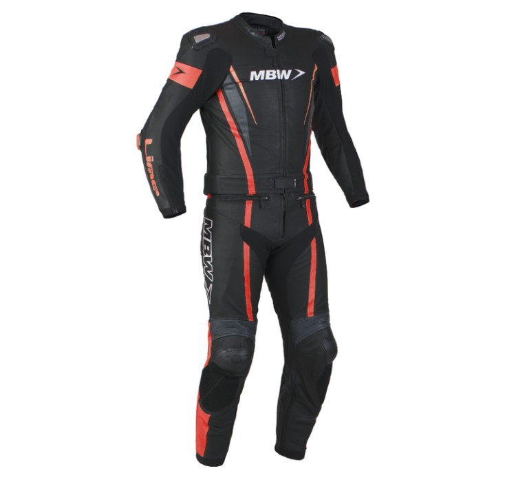 FLASH RED 2pcs leather suit for men