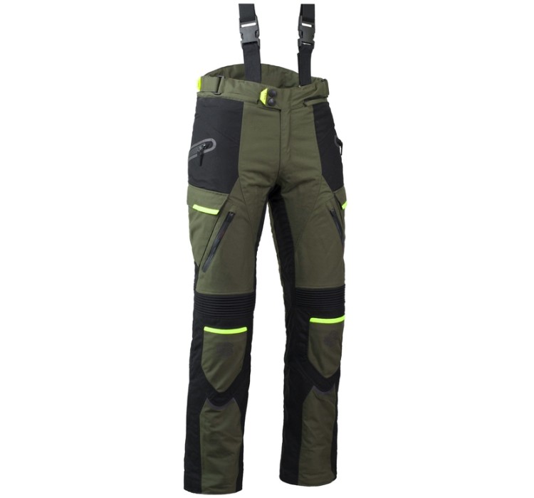 MEMPHIS PANTS GREEN textile biker pants for men