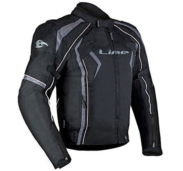 NEO BLACK textile biker jacket for men