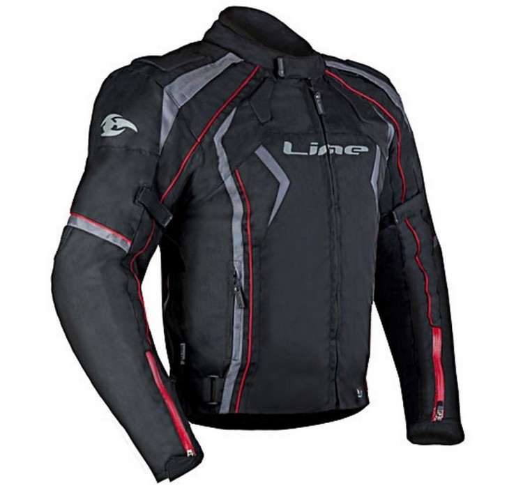 NEO RED textile biker jacket for men