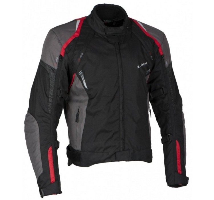 LUCAS RED textile biker jacket for men