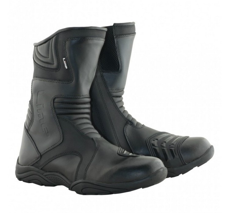 TROY leather moto boots