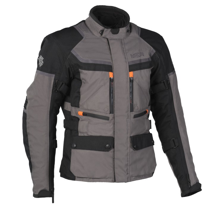 ADVENTURE EVO JACKET ORANGE textile biker jacket for men