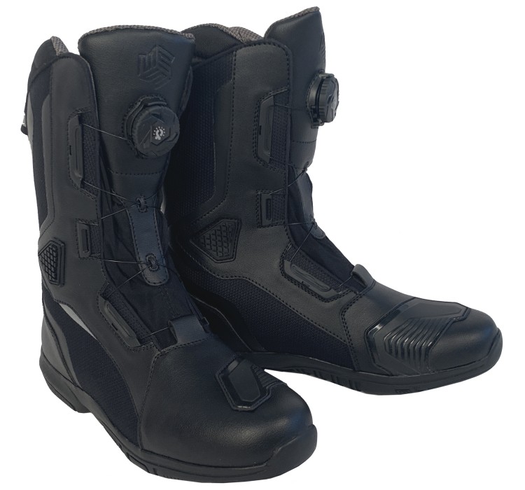 VENTURA leather-textile moto boots