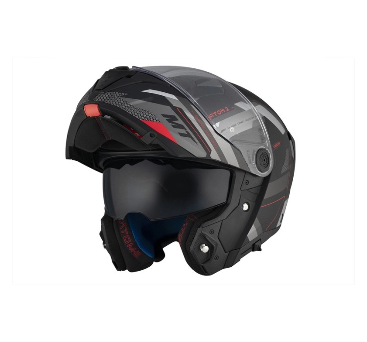 MT ATOM 2 SV EMALLA B15 matt grau-schwarz-rot