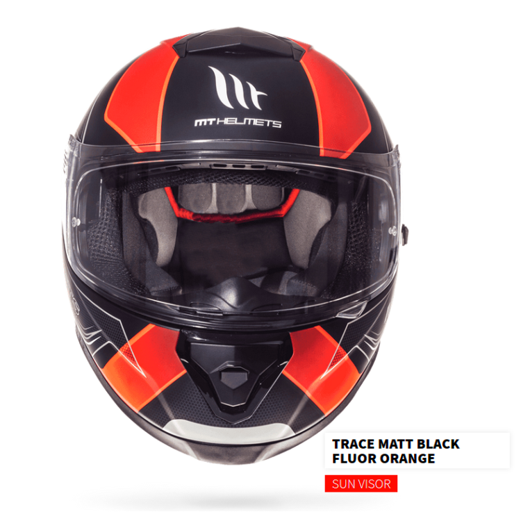 MT THUNDER 3 SV TRACE MATT BLACK/FLUOR ORANGE