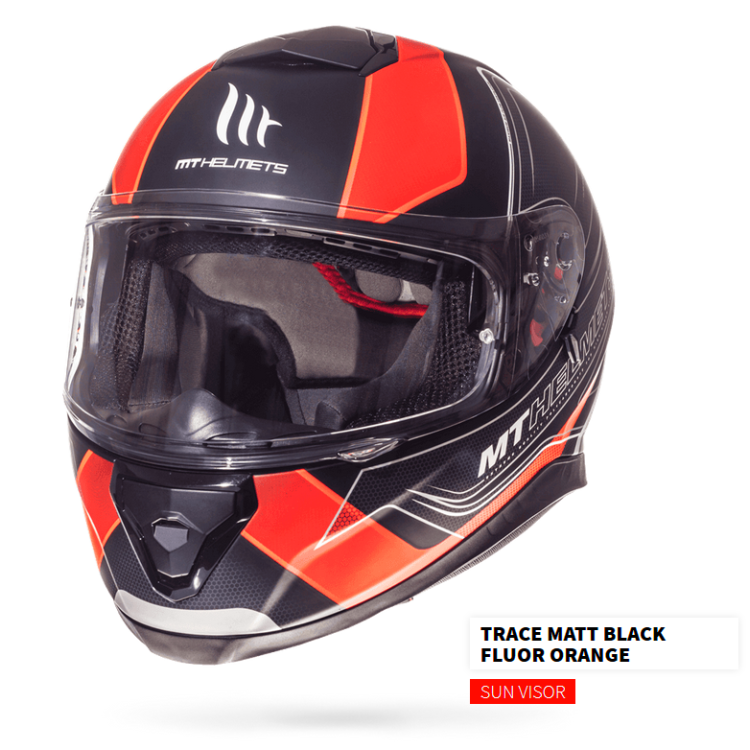 MT THUNDER 3 SV TRACE MATT BLACK/FLUOR ORANGE