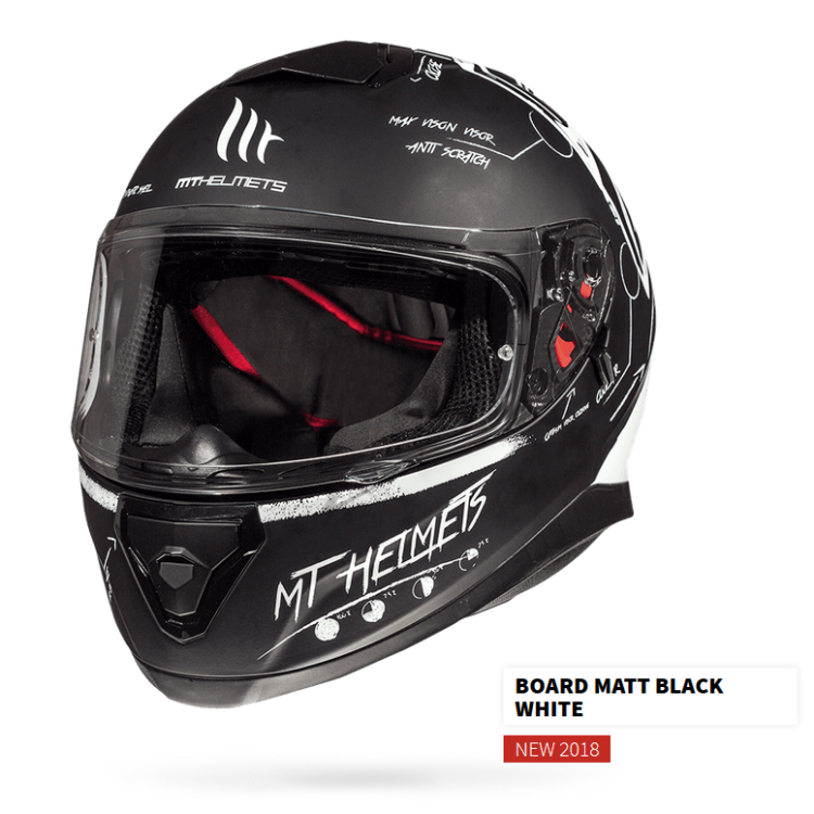 MT THUNDER 3 SV BOARD MATT BLACK/WHITE