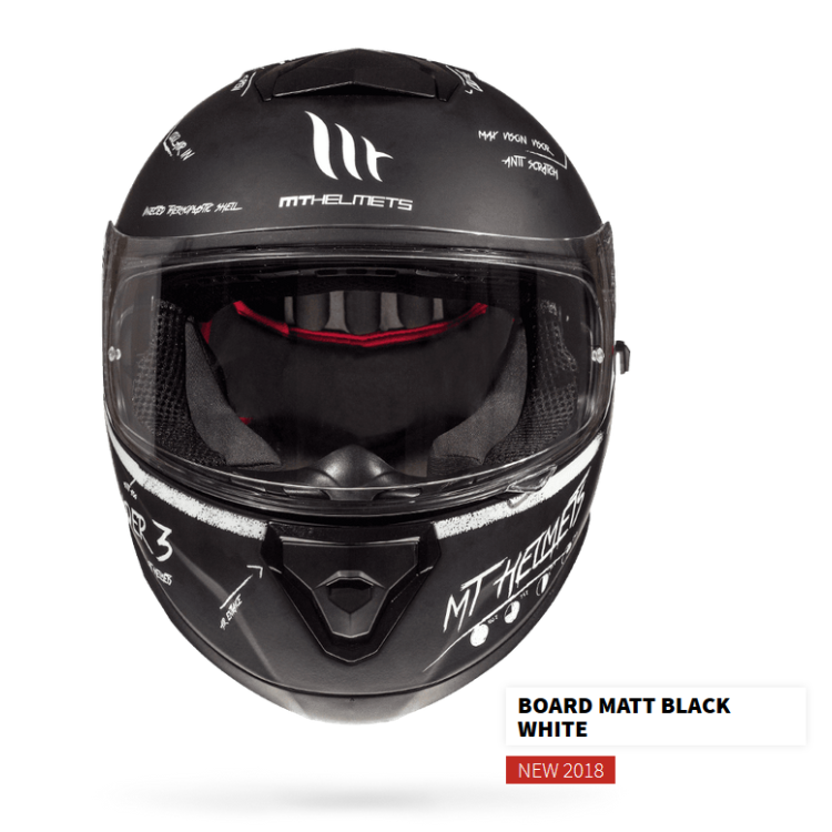 MT THUNDER 3 SV BOARD MATT BLACK/WHITE