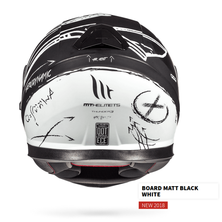 MT THUNDER 3 SV BOARD MATT BLACK/WHITE