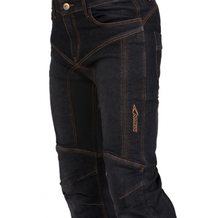 MBW KEVLAR JEANS DIEGO - pánské černé