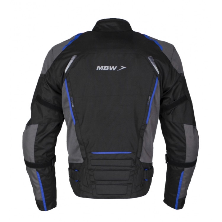 MBW LUCAS blue - pánská textilní  moto bunda