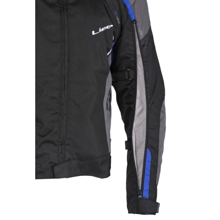 MBW LUCAS blue - pánská textilní  moto bunda