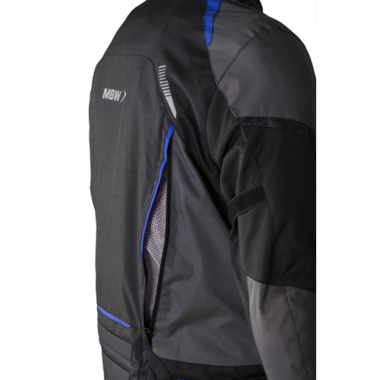 MBW LUCAS blue - pánská textilní  moto bunda