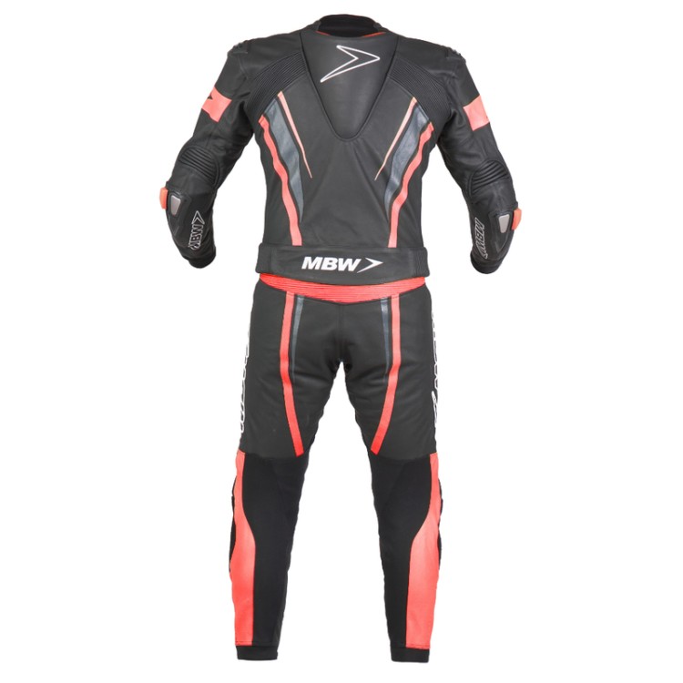 MBW FLASH RED dvoudílná moto kombinéza 