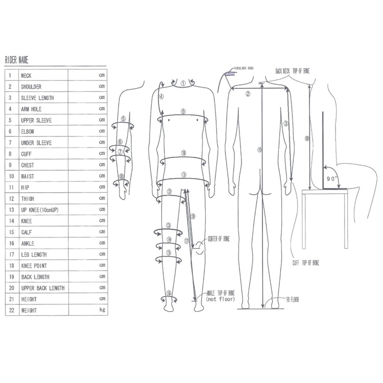 MBW MOTO KOMBINÉZA NA MÍRU