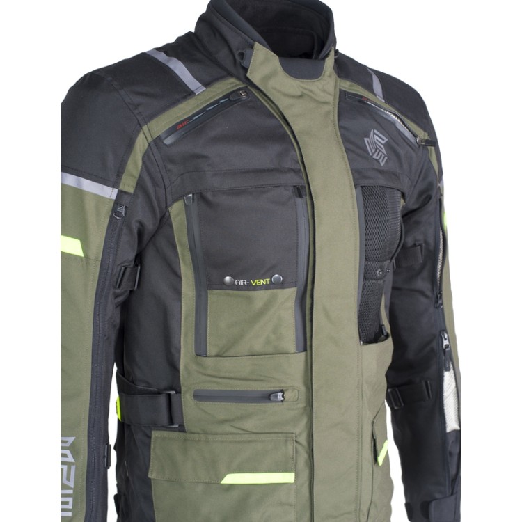 MEMPHIS JACKET GREEN textilní moto bunda