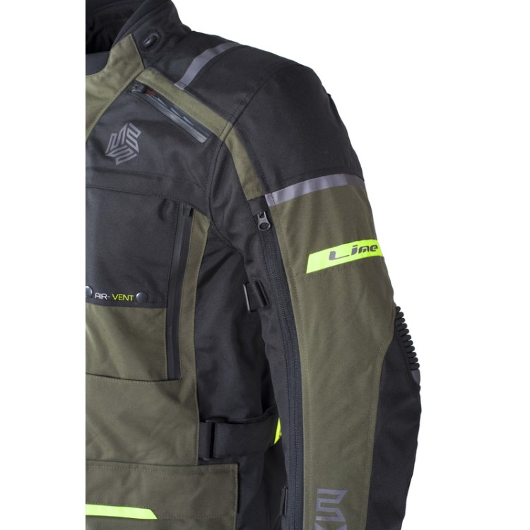 MEMPHIS JACKET GREEN textilní moto bunda