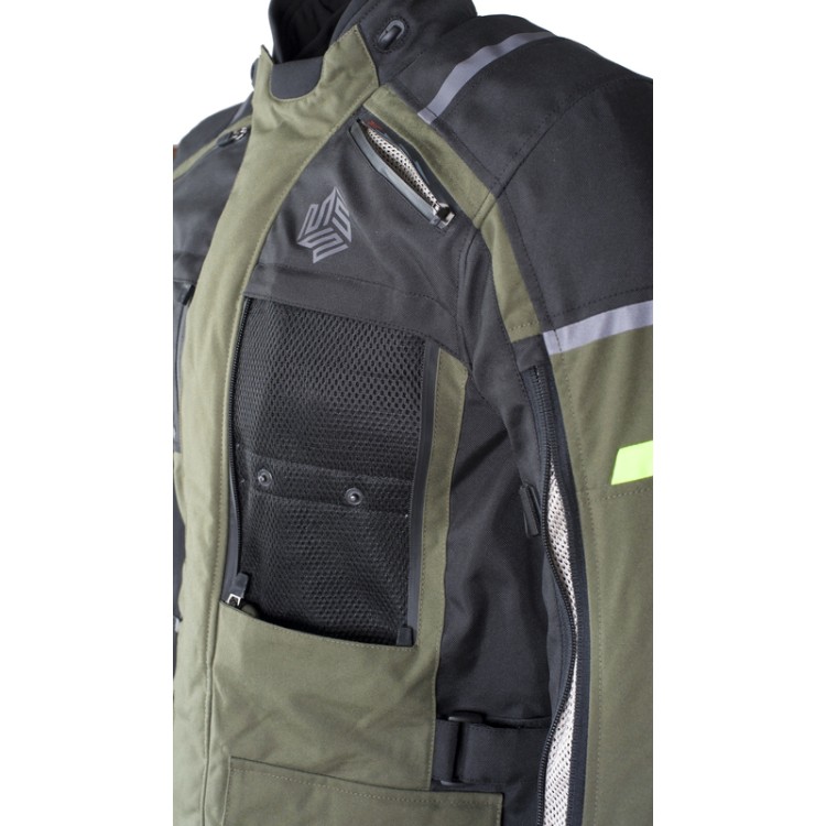 MEMPHIS JACKET GREEN textilní moto bunda