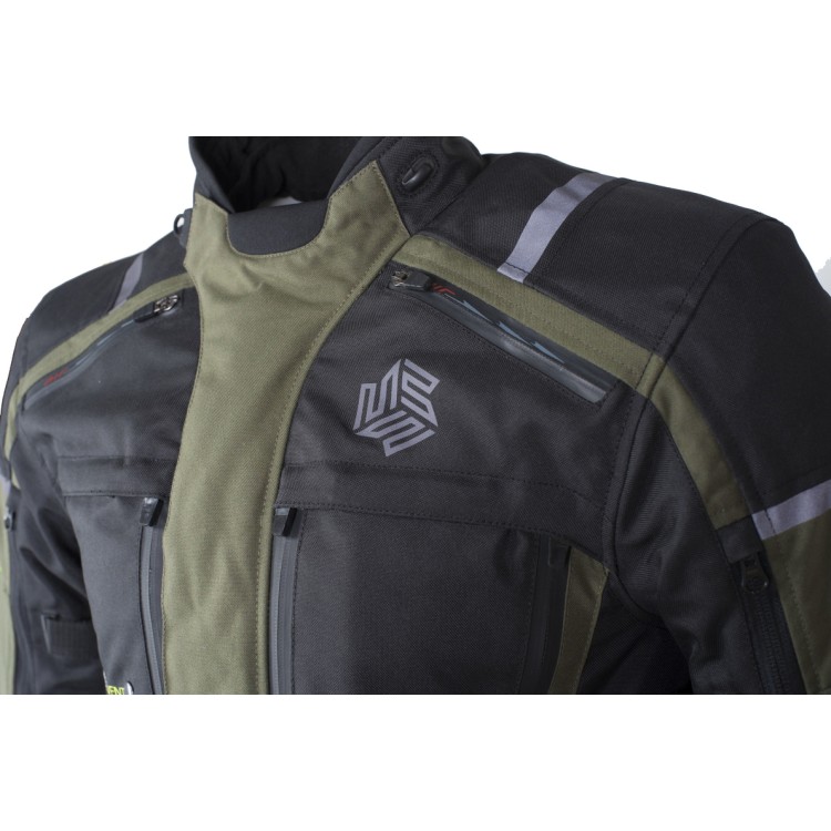 MEMPHIS JACKET GREEN textilní moto bunda