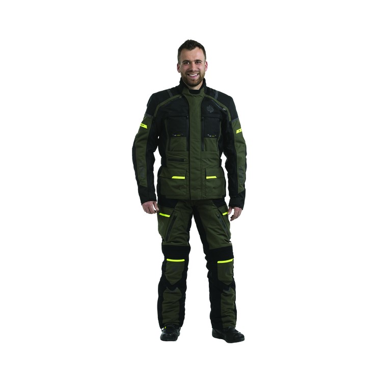 MEMPHIS JACKET GREEN - textilní moto bunda