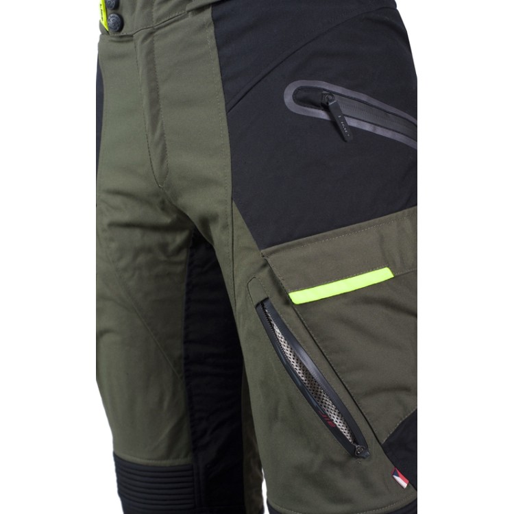 MEMPHIS PANTS GREEN textilní moto kalhoty