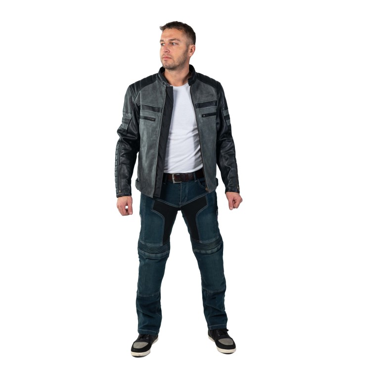 PIER kožená pánská moto bunda
