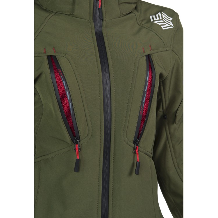 HANA softshell lady jacket olive green