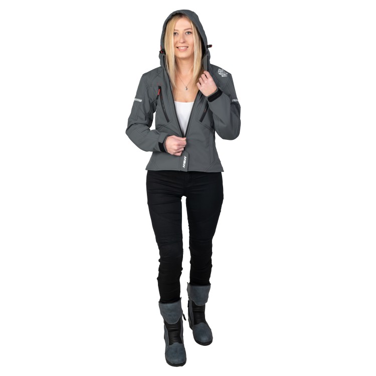 HANA softshell lady jacket grey