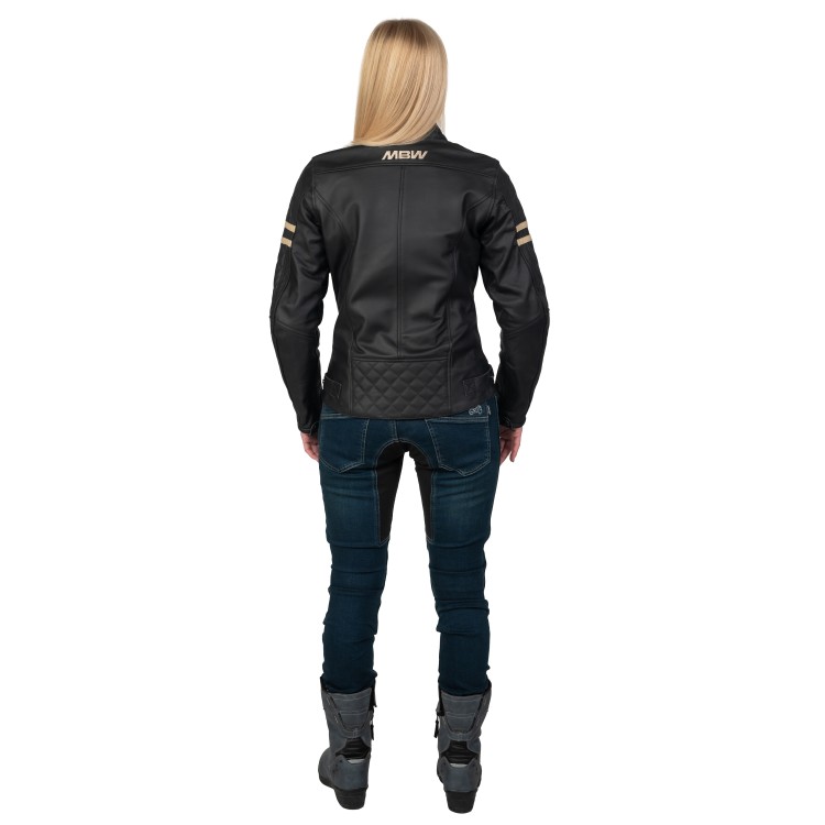 SARA kožená dámská moto bunda