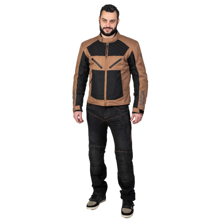 ACE JACKET BLACK-BROWN textilní pánská moto bunda