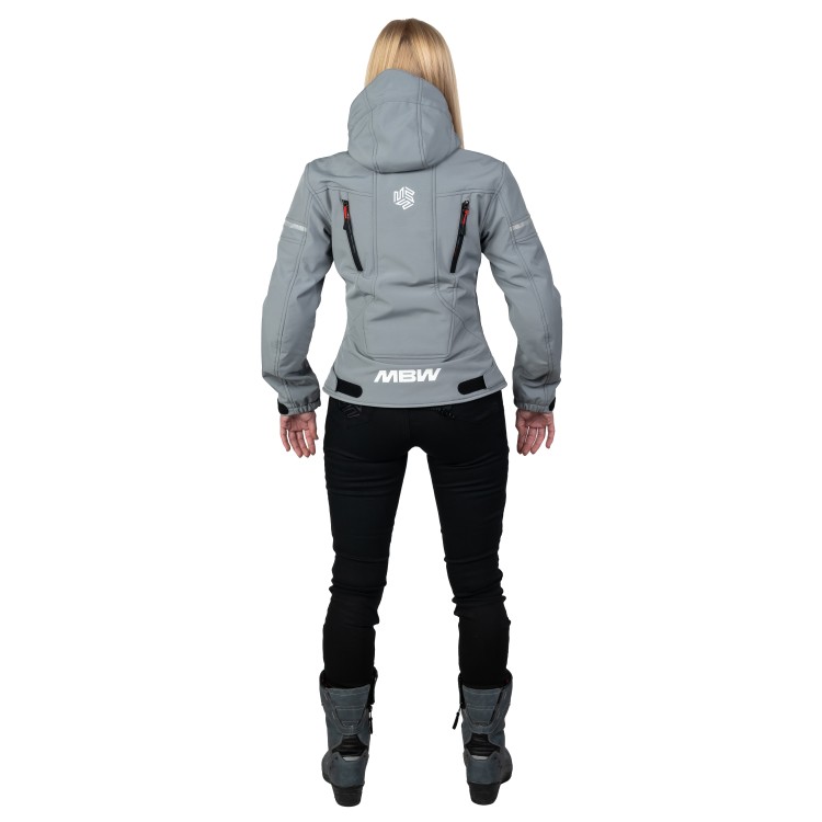 HANA softshell lady jacket stone grey