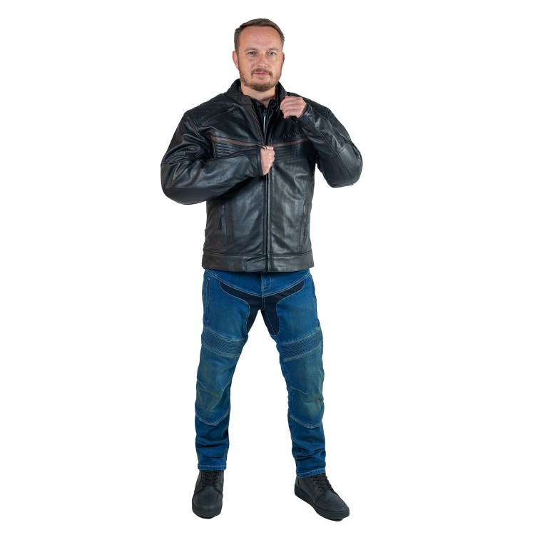 BORA kožená pánská moto bunda