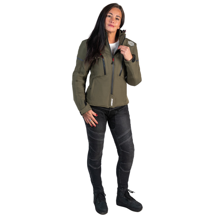 HANA softshell lady jacket olive green