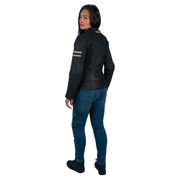 SARA kožená dámská moto bunda