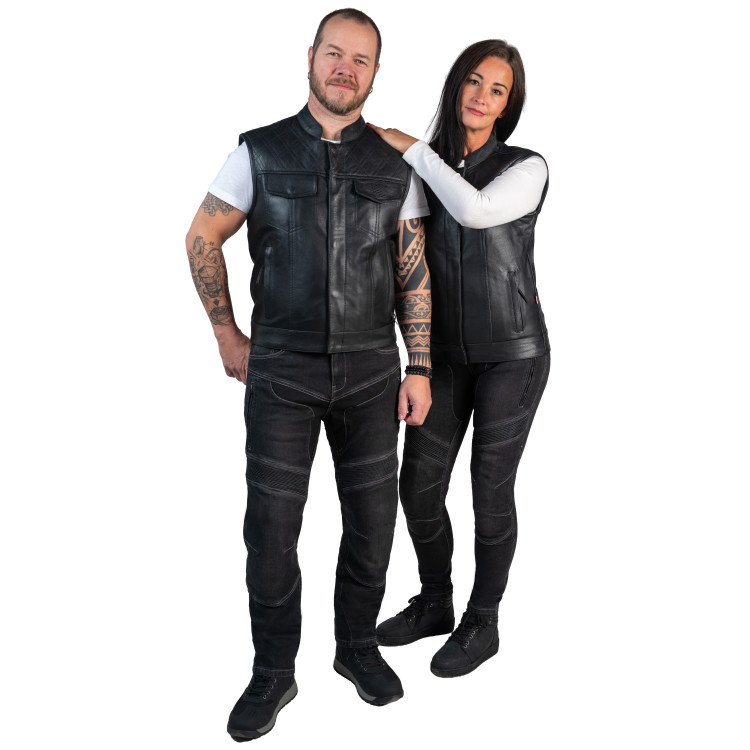 DURO kožená pánská vesta