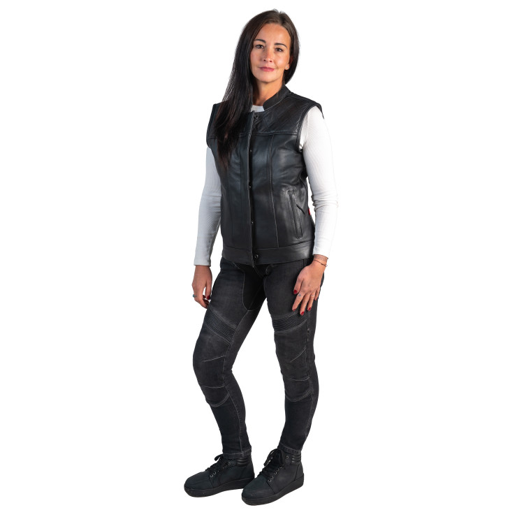 DURO kožená dámská vesta