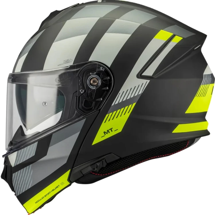 MT GENESIS SV STROKE B13 matná černo-šedo-fluo žlutá