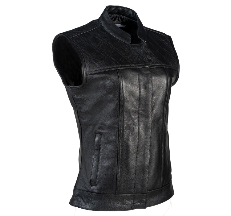 DURO kožená dámská vesta