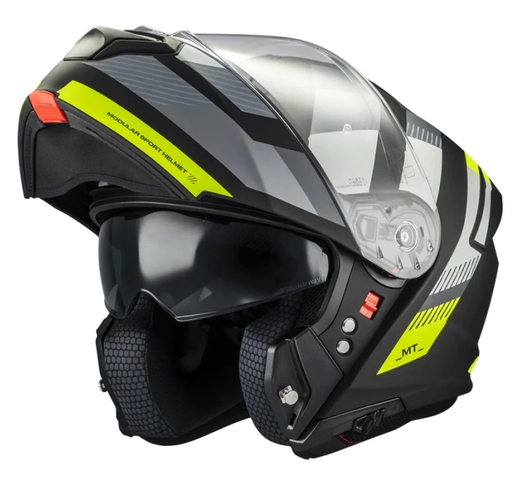 MT GENESIS SV STROKE B13 matná černo-šedo-fluo žlutá